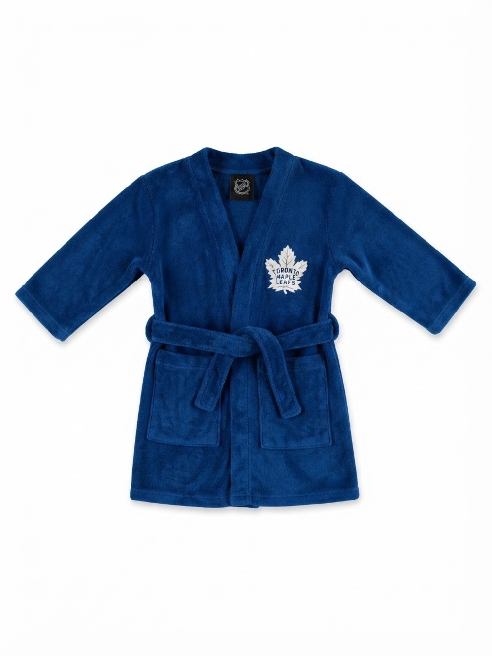 NHL Toronto Maple Leafs Youth Fleece Bathrobe Blue Size S/6